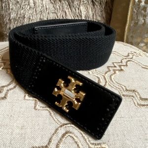 EUC Stretch Tory Burch Kira Turnkock Belt M/L